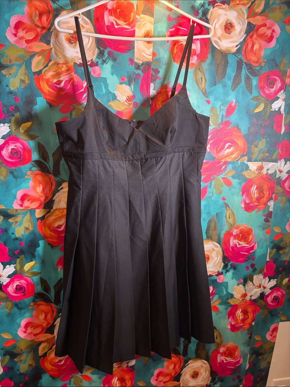 Heaven by Marc Jacobs Black Spaghetti-Strap pleated dress